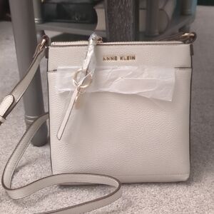 NWT Anne Klein Ivory Crossbody Bag